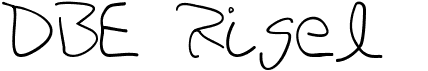 preview image of the DBE Rigel font