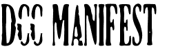 preview image of the DCC Manifest font