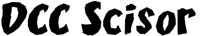 preview image of the DCC Scisor font