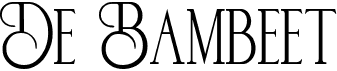 preview image of the De Bambeet font