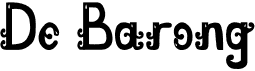 preview image of the De Barong font