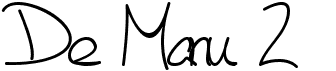 preview image of the De Manu 2 font