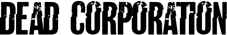 preview image of the Dead Corporation font