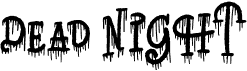 preview image of the Dead Night font