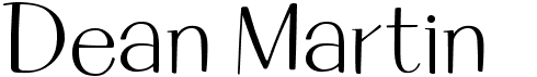 preview image of the Dean Martin font