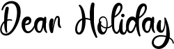preview image of the Dear Holiday font