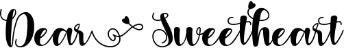 preview image of the Dear Sweetheart font