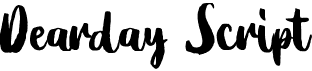 preview image of the Dearday Script font