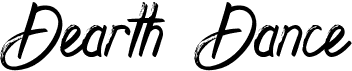 preview image of the Dearth Dance font