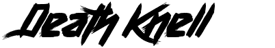 preview image of the Death Knell font