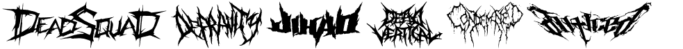 preview image of the DeathMetal Logo font