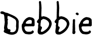preview image of the Debbie font