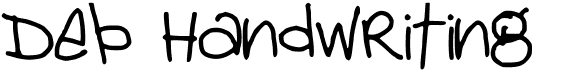 preview image of the Deb Handwriting font