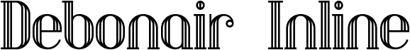 preview image of the Debonair Inline font