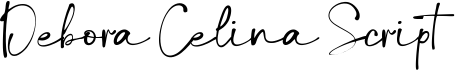preview image of the Debora Celina Script font