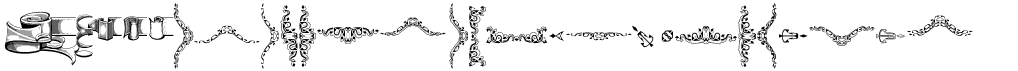 preview image of the Deborah Extras Ornaments font