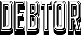 preview image of the Debtor font