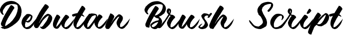 preview image of the Debutan Brush Script font
