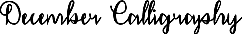 preview image of the December Calligraphy font