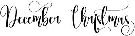 preview image of the December Christmas font