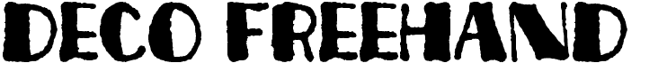 preview image of the Deco Freehand font