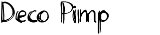 preview image of the Deco Pimp font