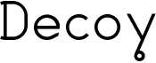 preview image of the Decoy font