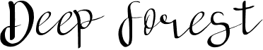 preview image of the Deep Forest font