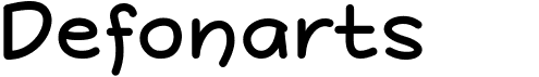preview image of the Defonarts font