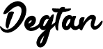 preview image of the Degtan font