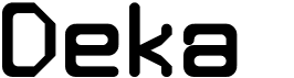 preview image of the Deka font