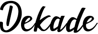 preview image of the Dekade font