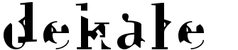 preview image of the Dekale font
