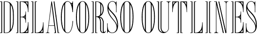 preview image of the Delacorso Outlines font