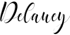 preview image of the Delaney font