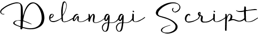 preview image of the Delanggi Script font