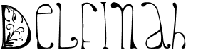preview image of the Delfinah font