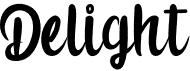 preview image of the Delight font