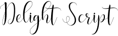 preview image of the Delight Script font