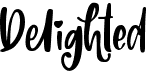 preview image of the Delighted font