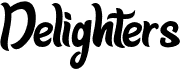 preview image of the Delighters font