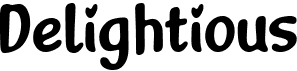 preview image of the Delightious font
