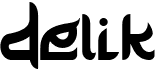 preview image of the Delik font