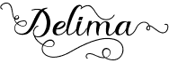 preview image of the Delima font