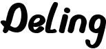 preview image of the Deling font