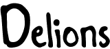 preview image of the Delions font