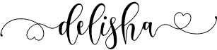 preview image of the Delisha font