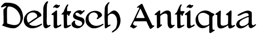 preview image of the Delitsch Antiqua font