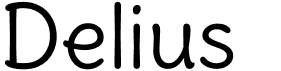 preview image of the Delius font
