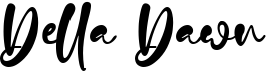 preview image of the Della Dawn font